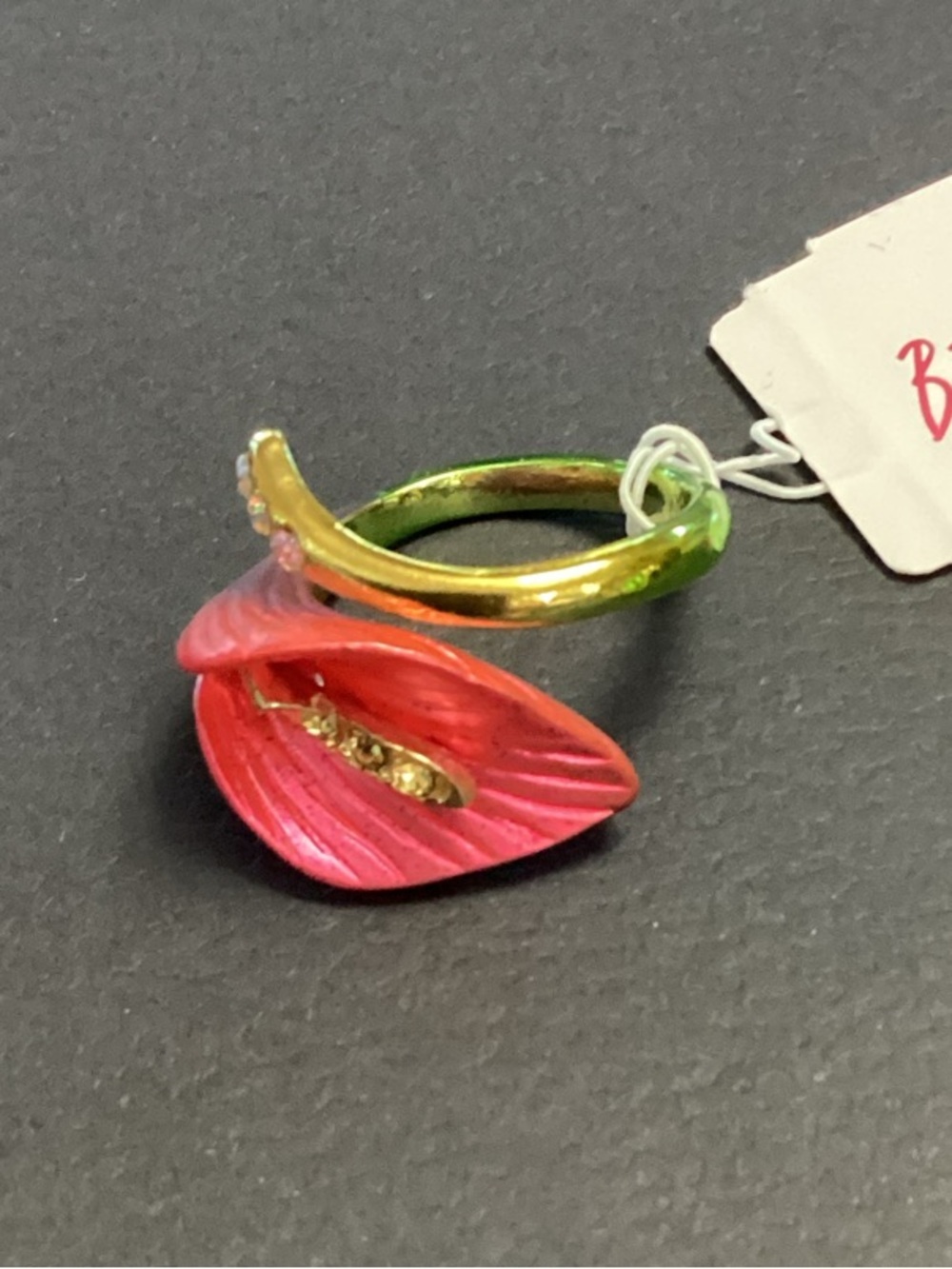 Betsey Johnson Calla Lily Wrap Ring